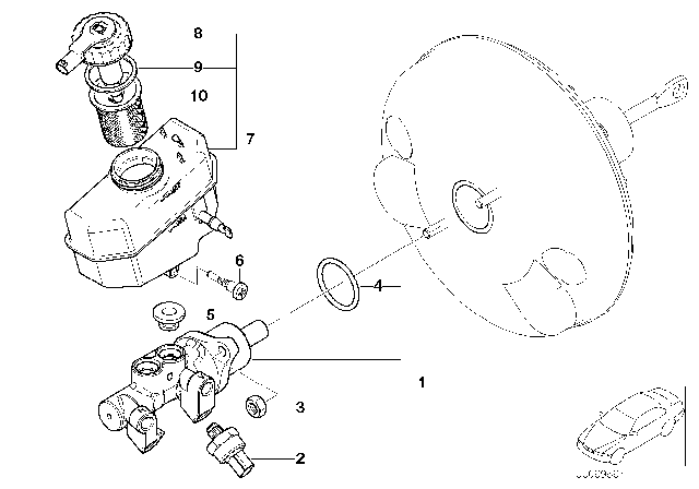 2006 BMW 330Ci  Cap With Warning Switch Diagram for 34336774451