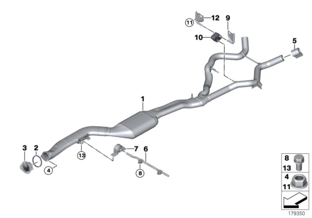 2009 BMW 335d  Mixer Diagram for 18308512438