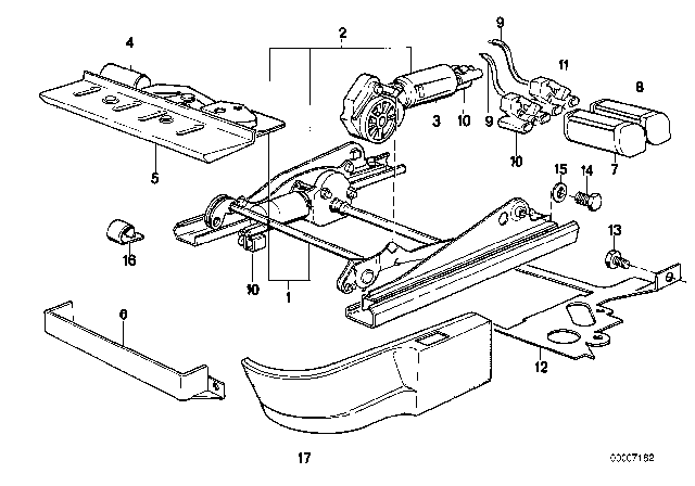 1985 BMW 535i  Covering Outer Left Diagram for 52101934599