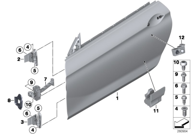 2015 BMW 650i xDrive Seal, Door Stay, Left Diagram for 51217258539