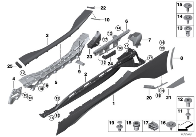 2016 BMW i8  Edge Protection Left Diagram for 51777399639