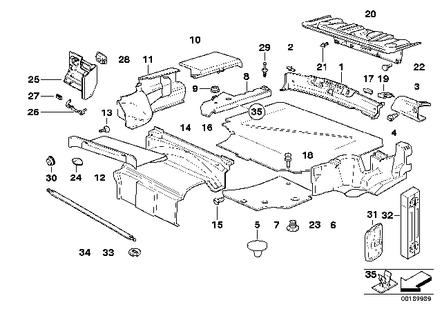 1998 BMW 328i  Trim Panel Diagram for 51478172821
