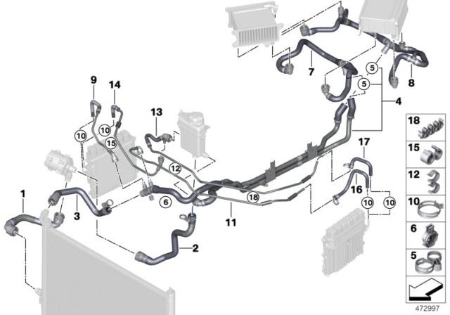2019 BMW M760i xDrive  SUPPLY HOSE Diagram for 17128602743