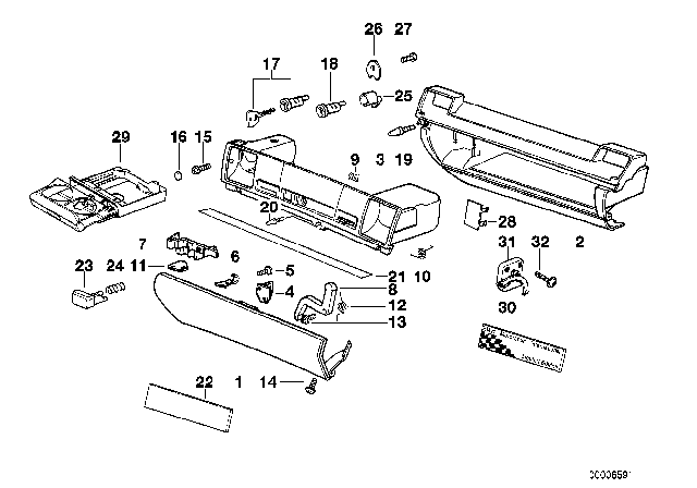 1993 BMW 325is  Compression Spring Diagram for 51168122466