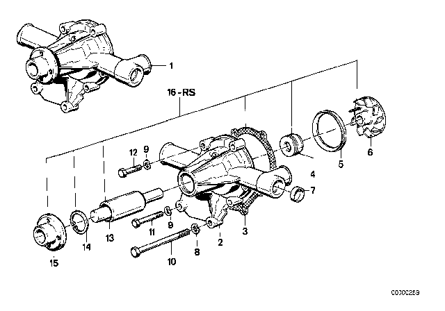 1982 BMW 320i  Gasket Asbestos Free Diagram for 11511727977