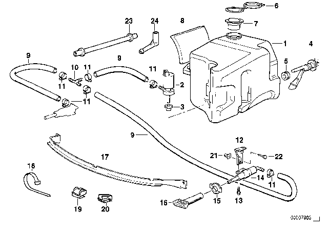 1995 BMW 318ti  Bush Left Diagram for 61678353211