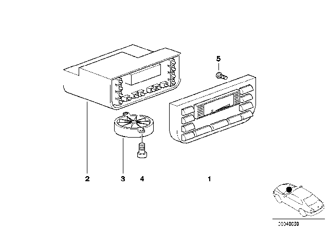 1999 BMW M3 Interior Temperature Sensor Fan Diagram for 67328378663