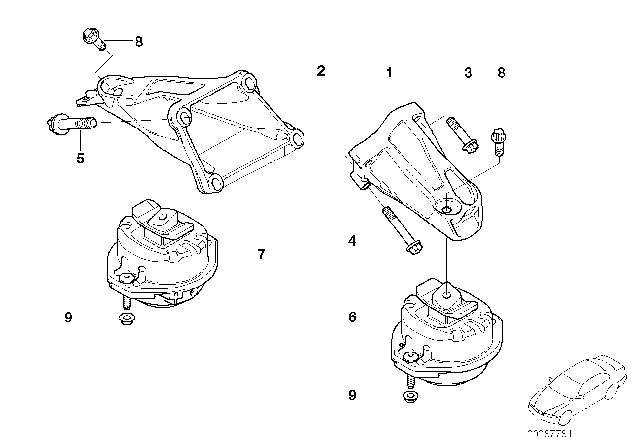 2008 BMW 750Li Hexalobular Socket Screw Diagram for 07119908537