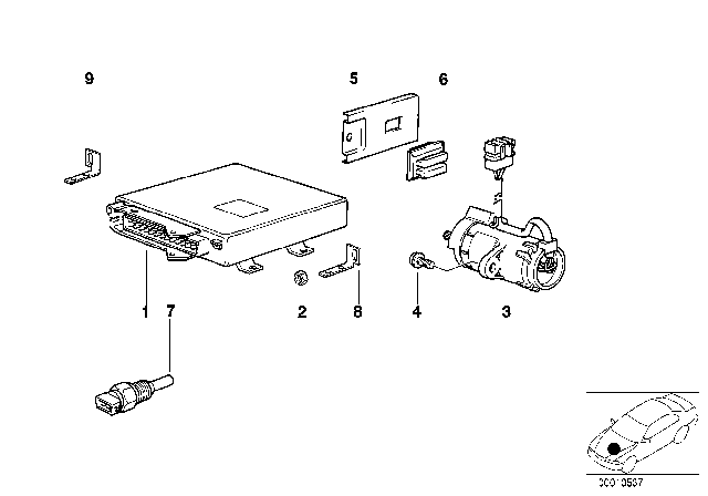 1997 BMW 850Ci  Bracket, Right Diagram for 12711741256