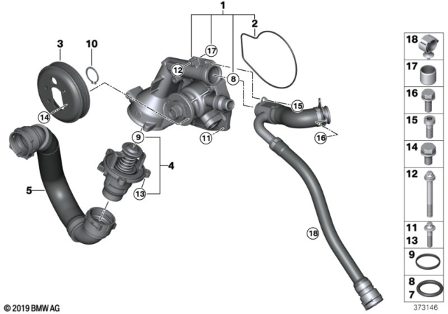 2019 BMW M2  Gasket Ring Diagram for 11531440192