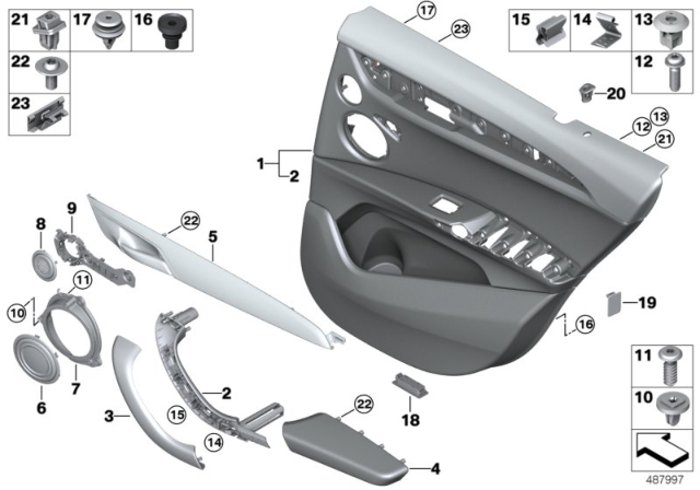 2019 BMW X2  Screw Diagram for 07129909320