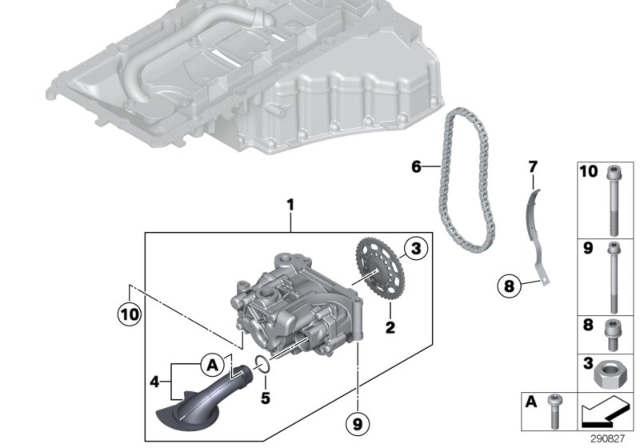 2013 BMW M6  Chain Diagram for 11417843136