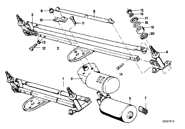 1978 BMW 320i  Washer Diagram for 61618444182
