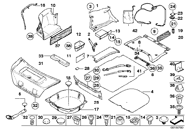 2005 BMW 545i  Push-Button Diagram for 51477119118
