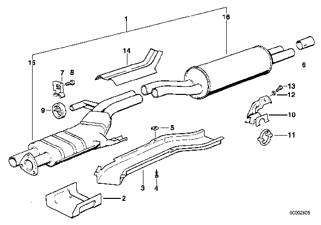 1983 BMW 633CSi  Holder Diagram for 18211175585