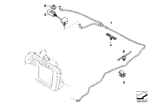 2006 BMW M5  Spray Nozzle Diagram for 61667046060