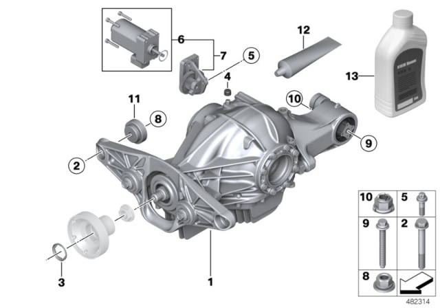 2012 BMW M6  Assembly Ring Diagram for 33208090872