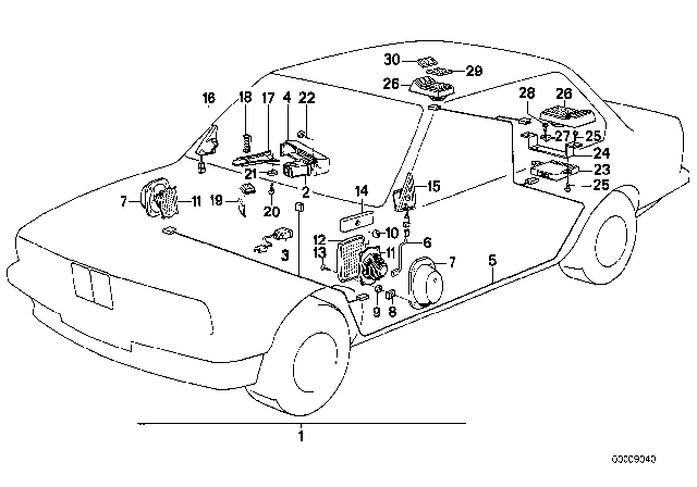 1987 BMW 535i  Hex Head Screw Diagram for 07119916914