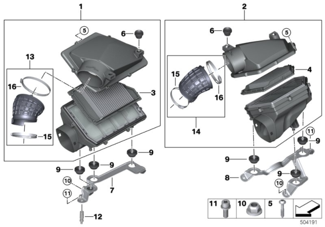 2020 BMW X7  Plastic Bolt Diagram for 13718626736