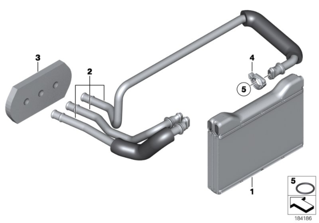 2012 BMW 750i xDrive  Clip Diagram for 64116933924