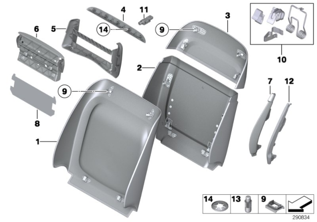 2011 BMW 760Li  Trim, Display Screen Diagram for 52109178281