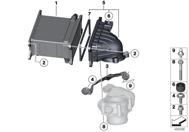 2020 BMW M760i xDrive  Charge-Air Cooler Diagram for 17517566391