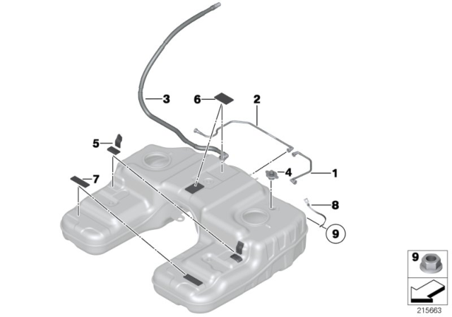 2011 BMW X6  Flange Nut Diagram for 07146952901