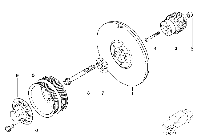 2001 BMW Z3 M  Torx Bolt Diagram for 11231402608
