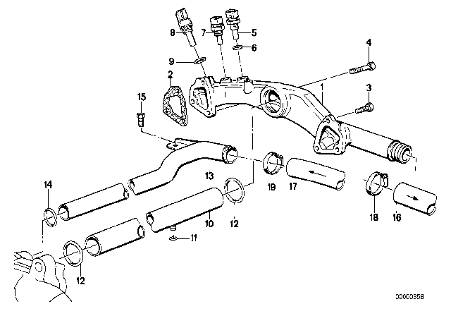 1992 BMW 750iL  Hex Bolt With Washer Diagram for 07119913500