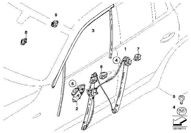 2004 BMW X3  Driving Dog Diagram for 51353448645