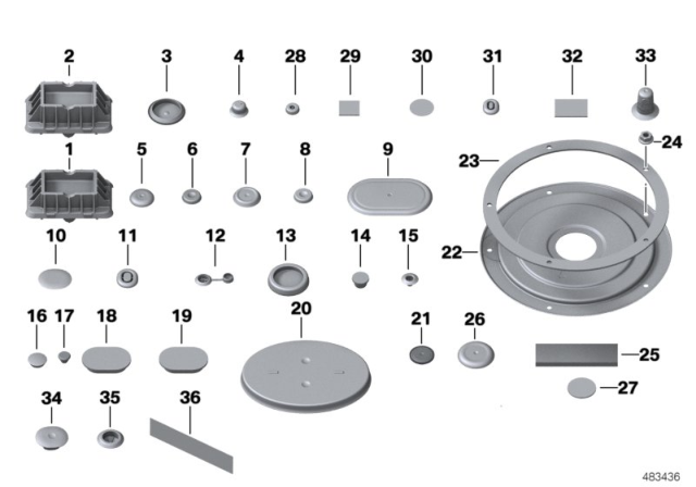 2011 BMW X3  Thick And Insulating Base Diagram for 07147128619