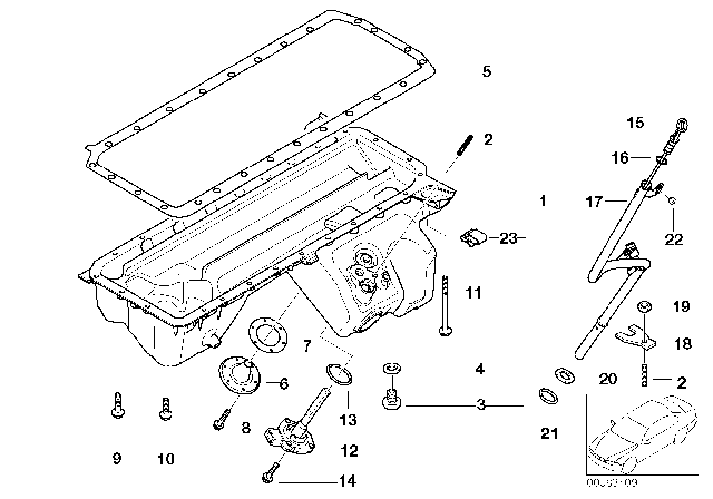 2008 BMW Z4 M  Guide Tube Diagram for 11437831141