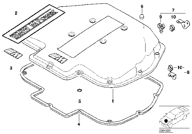 2003 BMW Z8 O-Ring Diagram for 11611406747