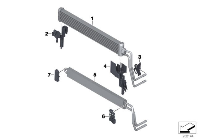 2015 BMW M6  Adapter, Right Diagram for 17117845826