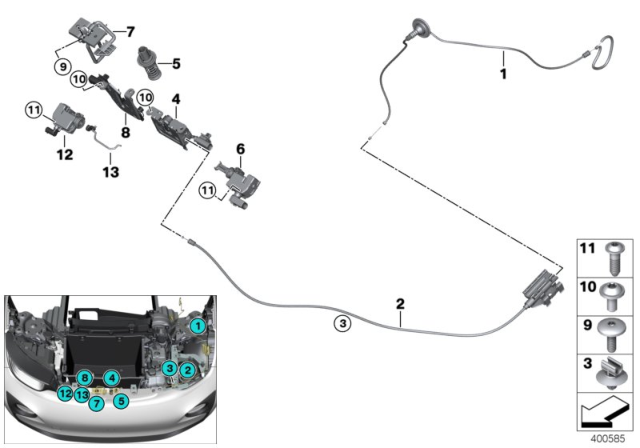 2020 BMW i3s  Actuator Diagram for 67117309678