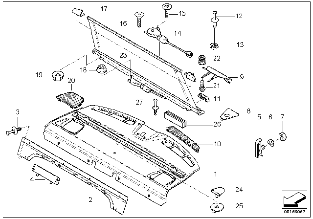 2001 BMW M5  Saucer-Head Screw Diagram for 51168172398