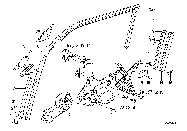 1995 BMW 525i  Inner Left Gasket Diagram for 51328107575