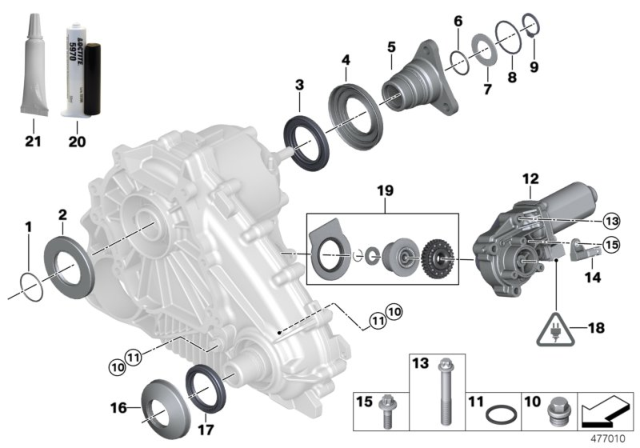 2005 BMW X5  Screw Plug Diagram for 27111226467