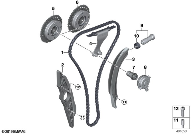 2020 BMW X2  SEALING SLEEVE Diagram for 11318678177