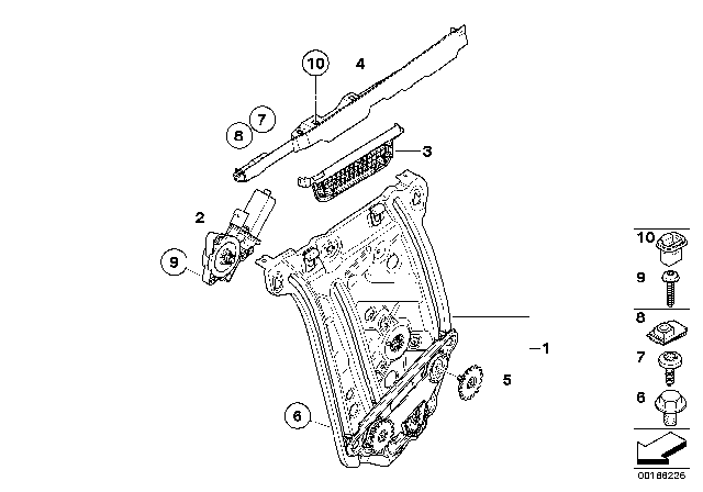 2011 BMW 128i  Acoustic Trim, Left Diagram for 51377201949