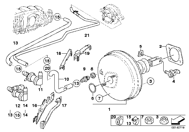 1997 BMW 528i  T-Connector Diagram for 34331158930