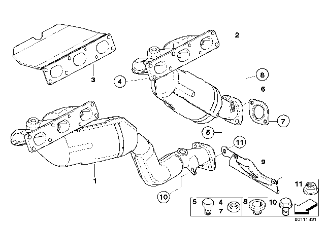 2003 BMW Z4 Hexagon Screw With Flange Diagram for 18207524215