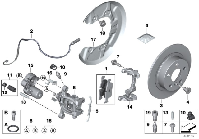 2020 BMW i3s  Holder, Cable Diagram for 34216860835