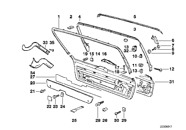 1994 BMW 525i  Body Nut Diagram for 07129901644