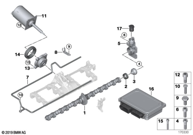 2007 BMW 550i  Isa Screw With Washer Diagram for 07129905262