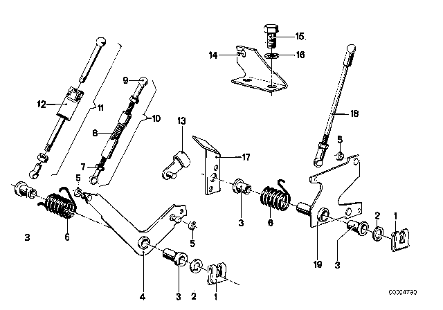 1978 BMW 530i  Bush Bearing Diagram for 35411100674