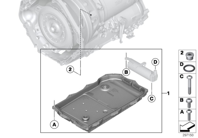 2019 BMW X4 Repair Kit, O-Ring, Oil Volume Reservoir Diagram for 24347544931