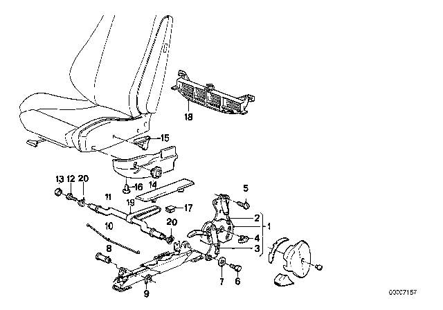1989 BMW 635CSi  Fillister Head Screw Diagram for 07119907596