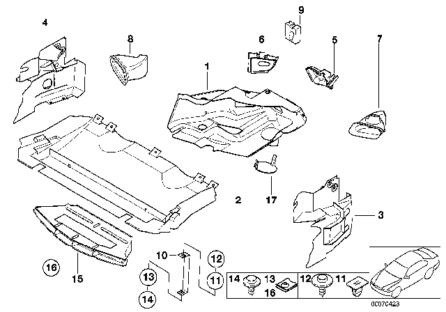1999 BMW Z3 M  Cover Diagram for 51712494708