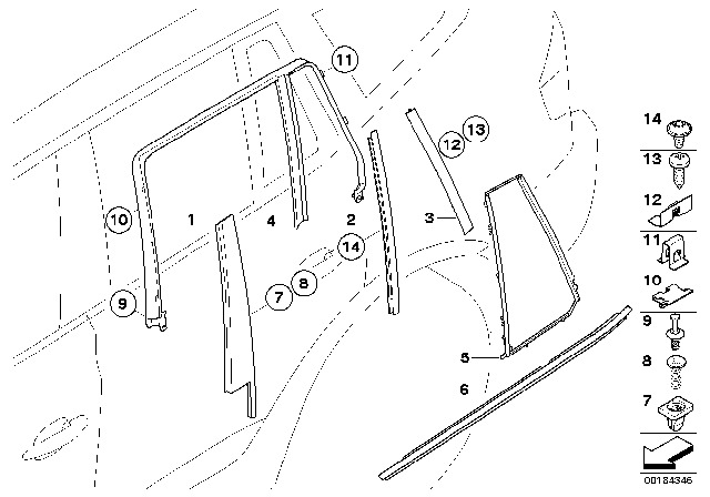 2004 BMW X3 Screw, Self Tapping Diagram for 07143413161